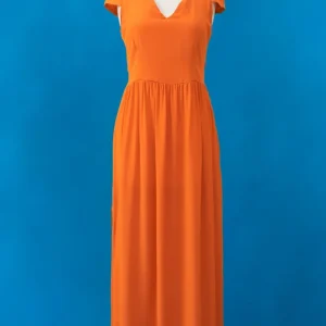 Seconde Main - Robe Insouciante orange 15 - L'Amusée