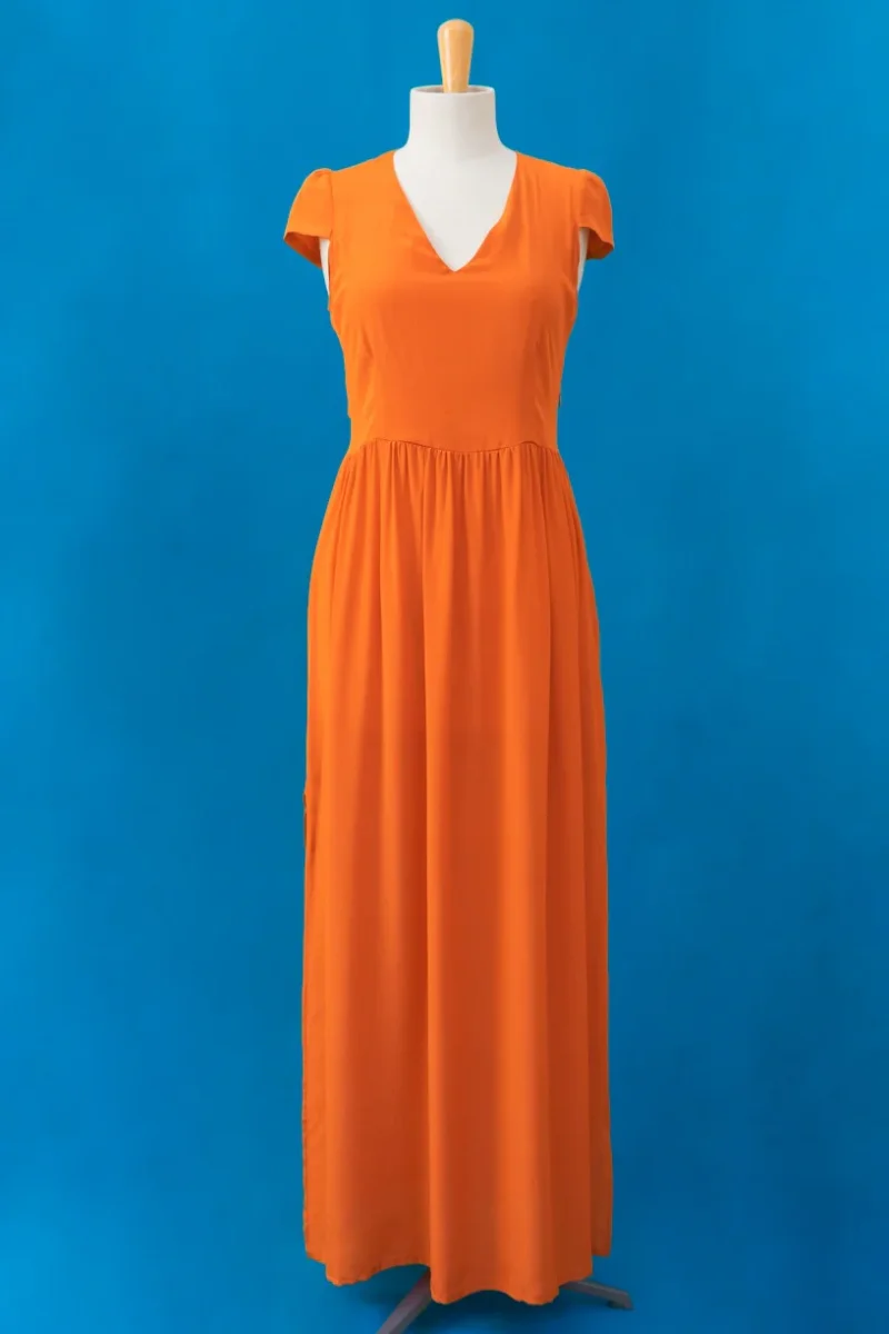 Seconde Main - Robe Insouciante orange 15 - L'Amusée – Image 5