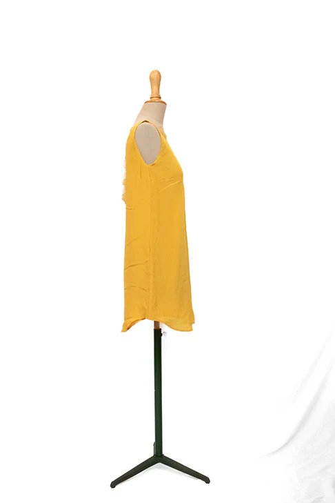 Seconde Main - Robe avec dentelle jaune 87 - L'Amusée – Image 4