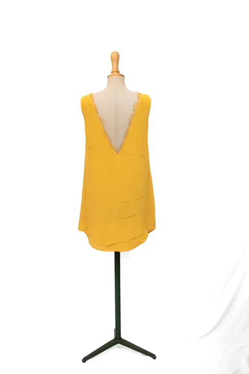 Seconde Main - Robe avec dentelle jaune 87 - L'Amusée – Image 5
