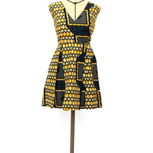 Seconde Main - Robe jaune et noire 82 - L'Amusée