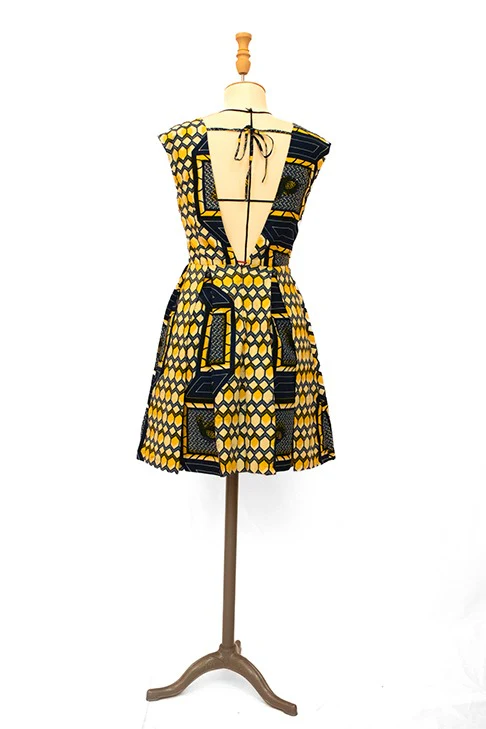 Seconde Main - Robe jaune et noire 82 - L'Amusée – Image 5