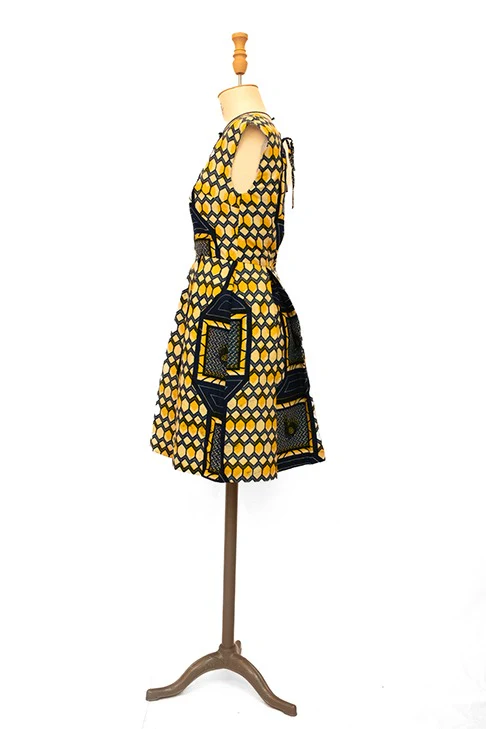 Seconde Main - Robe jaune et noire 82 - L'Amusée – Image 6