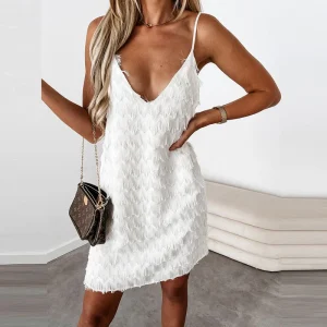 Delphine - Robe Franges D'Été Chic