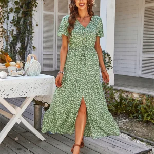 Léa - Robe Fleurie Avec Détails Romantiques