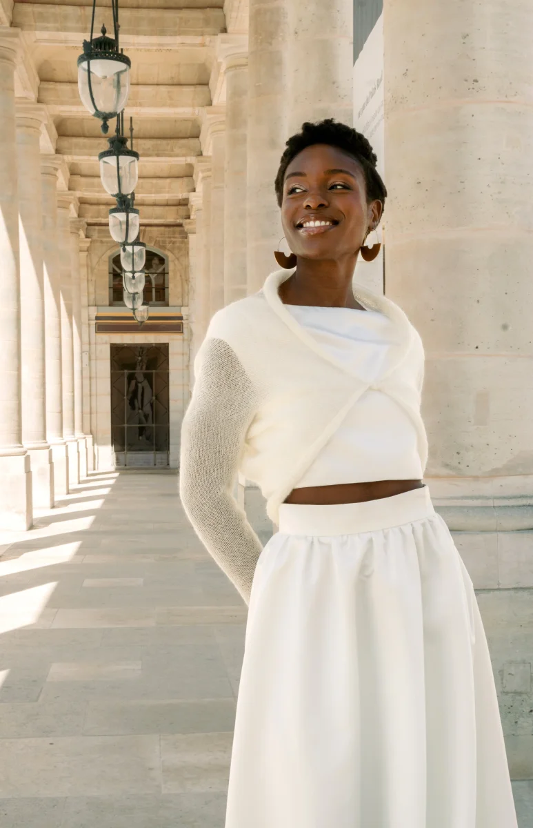 Le Gilet Mohair Ivoire – Image 3