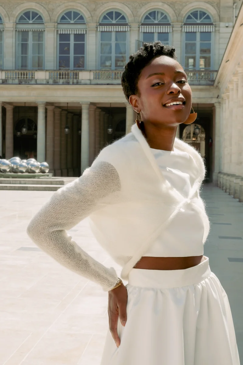 Le Gilet Mohair Ivoire – Image 4