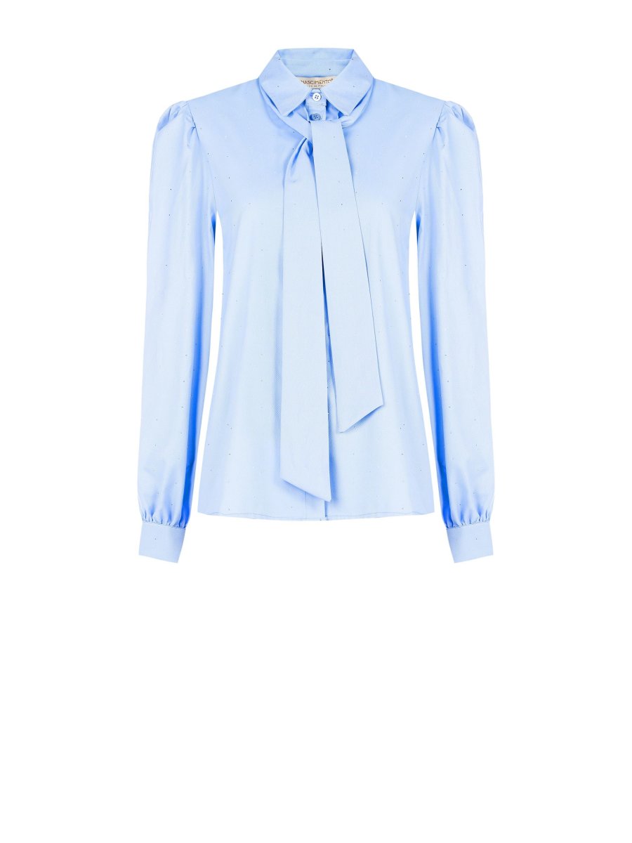 Camicia Micro Strass con Fiocco – Image 7