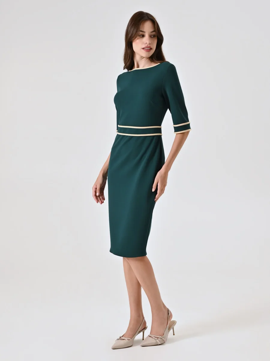 Tubino Verde con Piping – Image 5