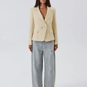 Giacca Doppiopetto Beige