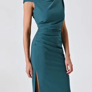 Tubino Spalline Asimmetriche Verde