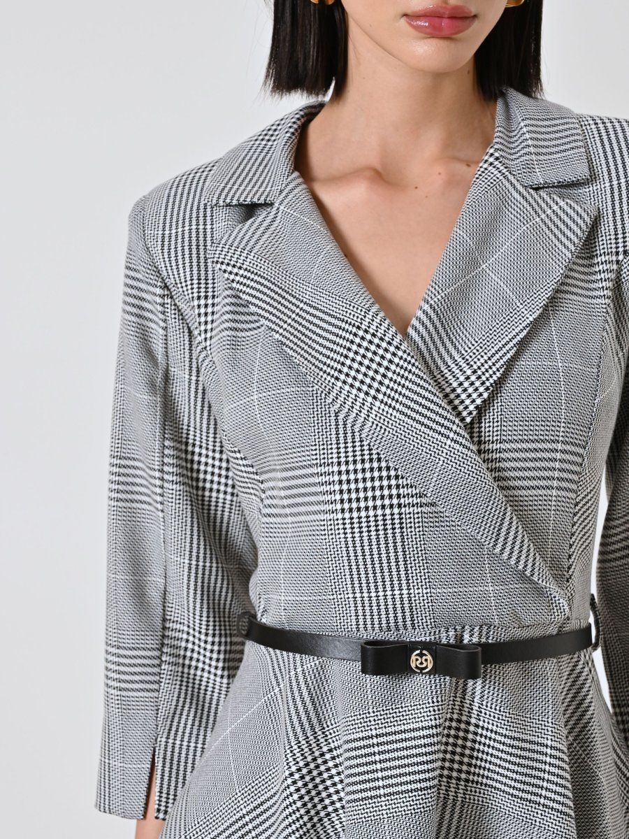 Abito Check su Pied de Poule – Image 3