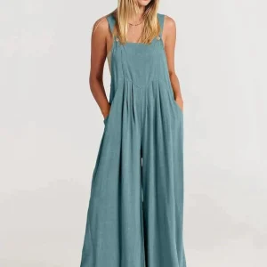 Pélagie - Combinaison Fluide Avec Jambes Larges Et Coupe Légère