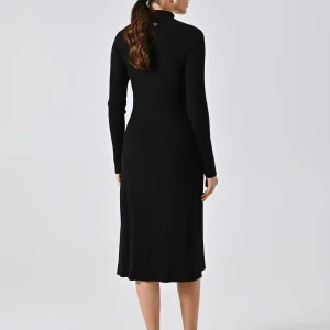 Abito in Maglia con Flessage Nero