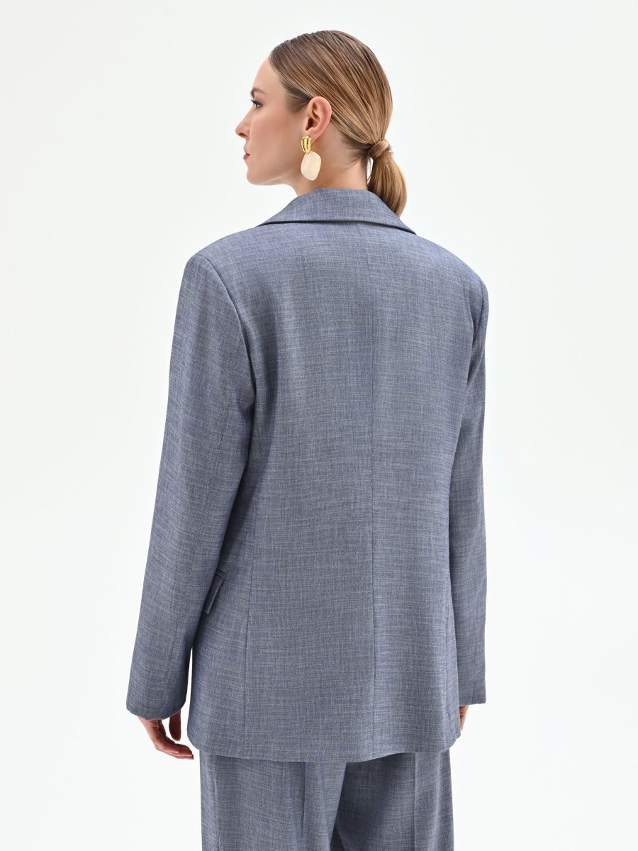 Giacca doppiopetto in chambray – Image 4