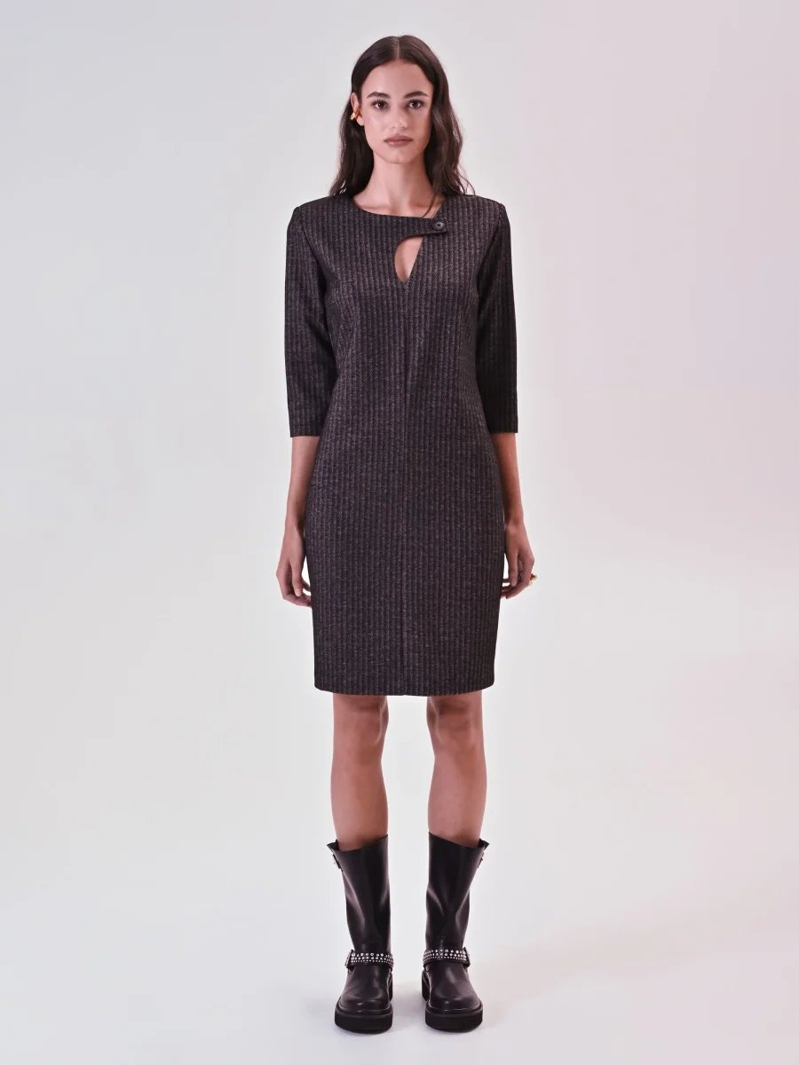 Tubino in Tessuto Maschile Grigio – Image 3