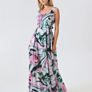 Abito Lungo stampa Astratta