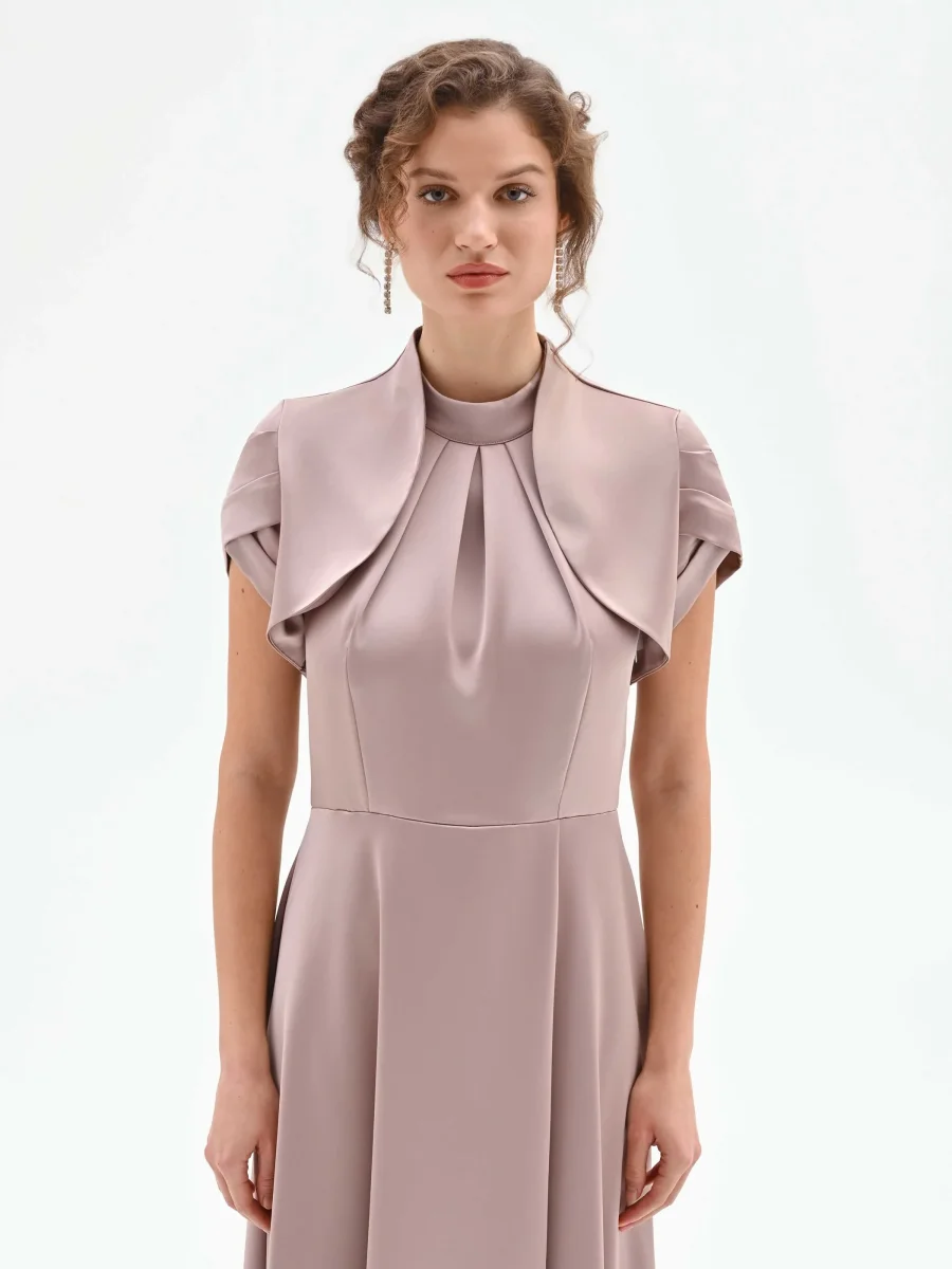 Coprispalla atelier rosa blush in raso – Image 3