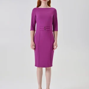 Abito tubino con dettaglio gioiello