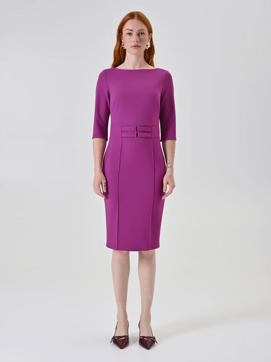 Abito tubino con dettaglio gioiello