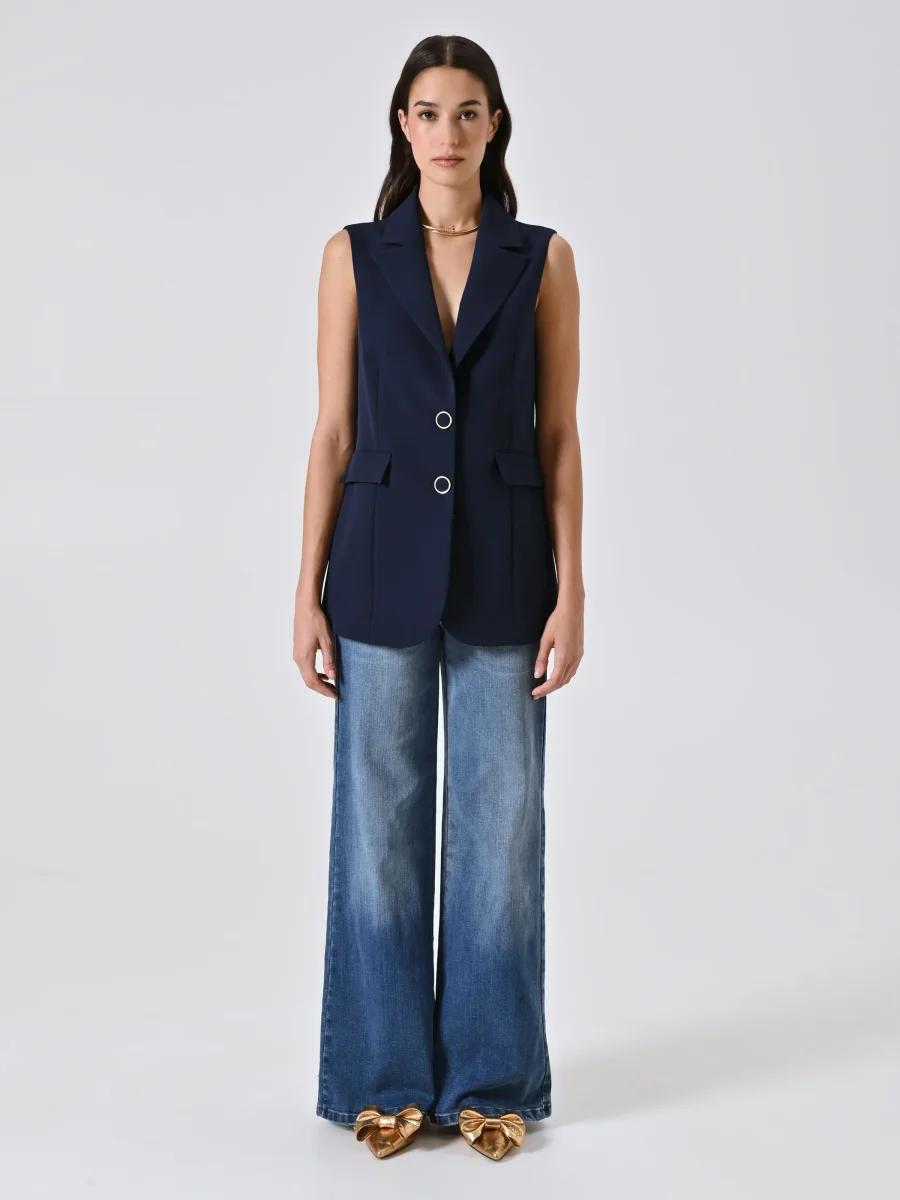 Gilet Blu in Tessuto Tecnico – Image 5