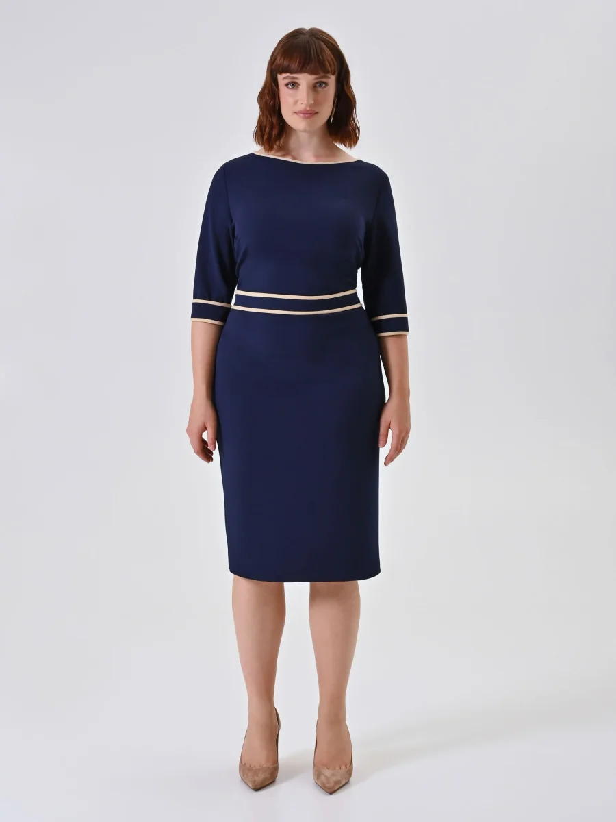 Tubino Curvy Marinière con Piping – Image 4