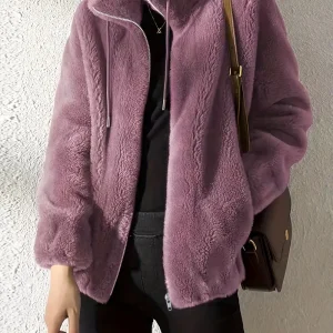 Cléa - Veste femme peluche
