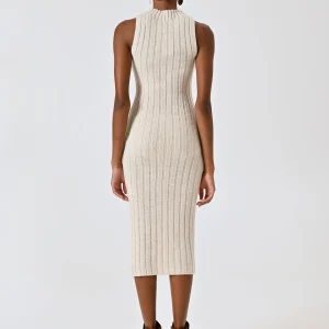 Abito Bianco smanicato Lavorazione Costa Inglese