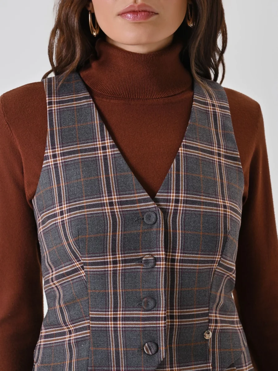 Gilet fantasia check – Image 5