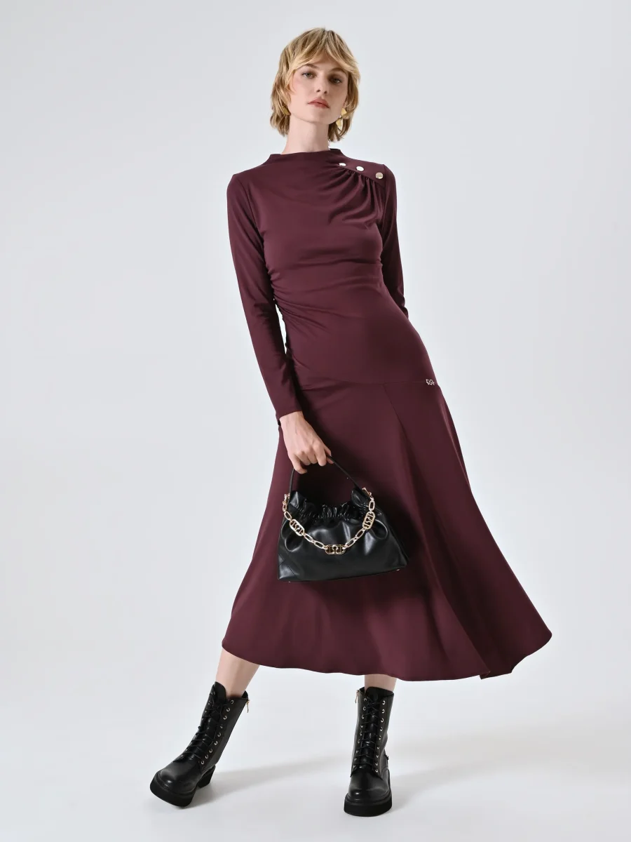 Abito Bordeaux in Punto Milano Leggero – Image 7