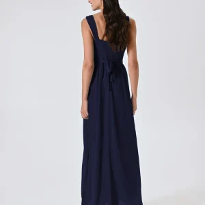 Abito Blu Lungo in Tulle