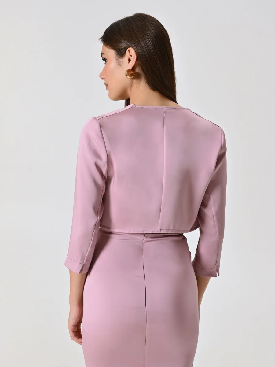 Coprispalle in Raso Rosa Malva – Image 2