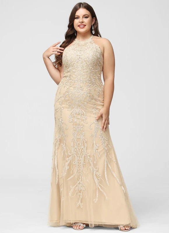 Robe Mariée Sirène Champagne – Image 6