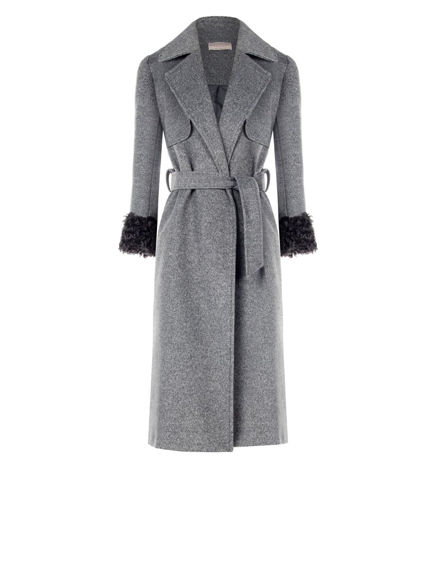 Cappotto Tre in Uno con Polsini effetto Pelliccia – Image 7