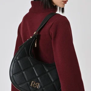 Borsa Hobo Trapuntata con Logo RR