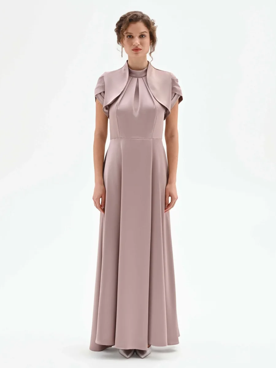 Coprispalla atelier rosa blush in raso – Image 2