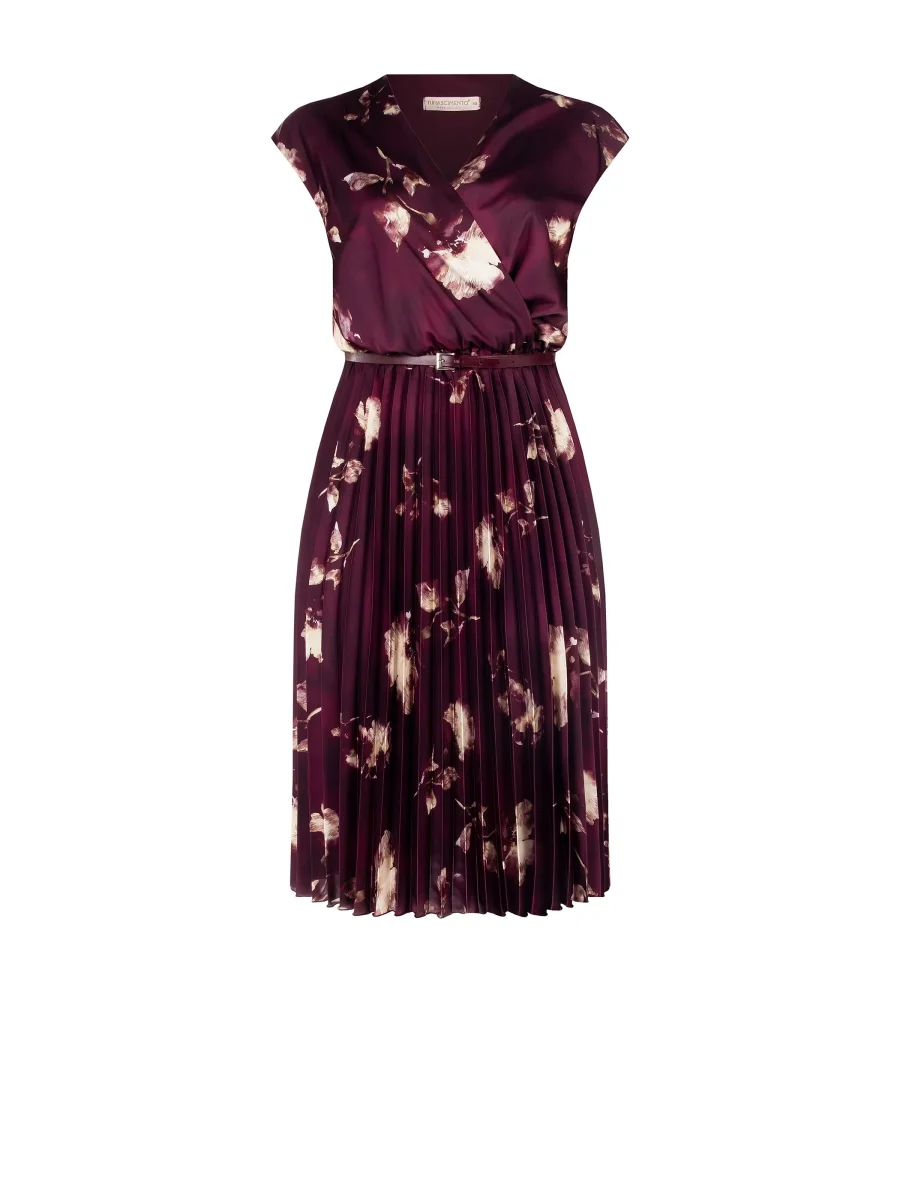 Abito Curvy Plissé Stampa Floreale – Image 7