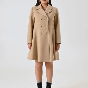 Cappotto Curvy color cammello