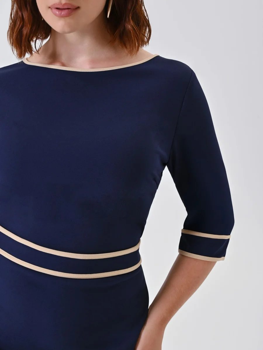 Tubino Curvy Marinière con Piping – Image 5