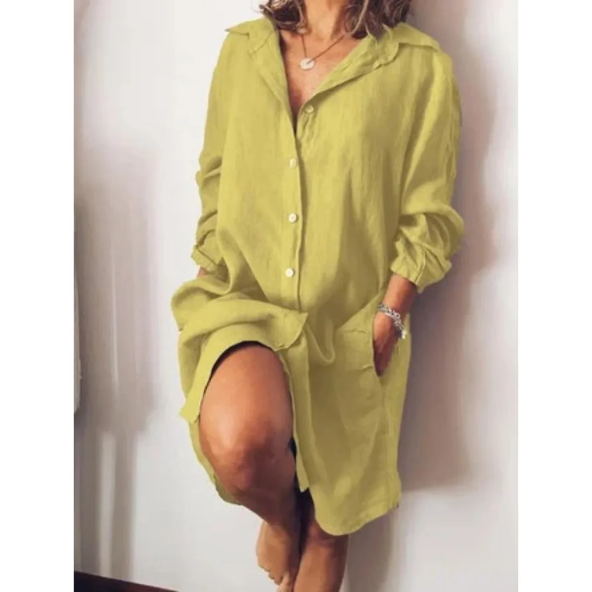 Olympe - Blouse Estivale En Lin Avec Coupe Fluide – Image 2