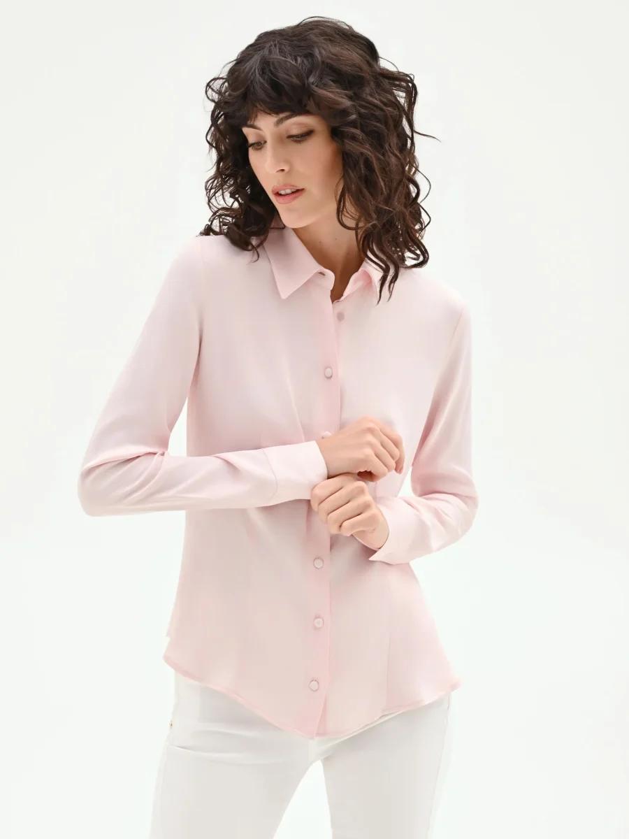 Camicia a scatoletta rosa chiaro – Image 6
