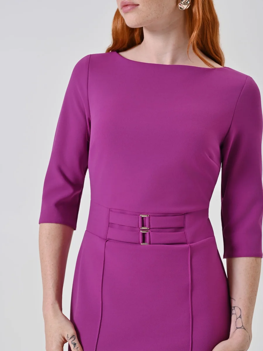 Abito tubino con dettaglio gioiello – Image 3