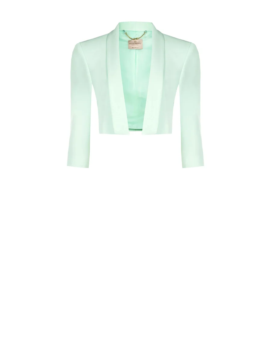 Giacca corta verde menta stile spencer – Image 7