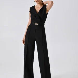 Tuta Nera con Doppio Rever