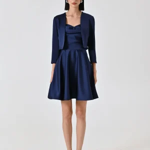 Coprispalle in Raso Blu