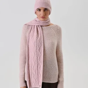 Cappello con Pon Pon e Trecce Rosa