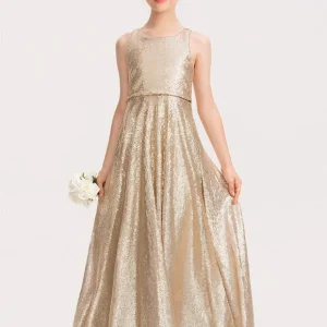 Robe Paillette Dorée