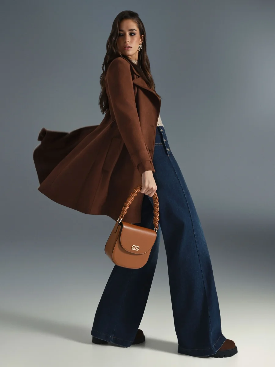 Trench Marrone effetto Camoscio – Image 7