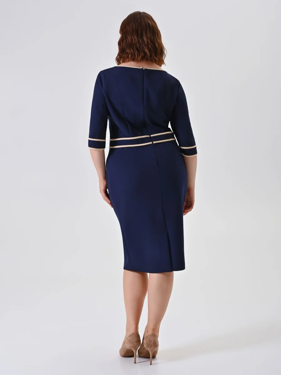 Tubino Curvy Marinière con Piping – Image 2