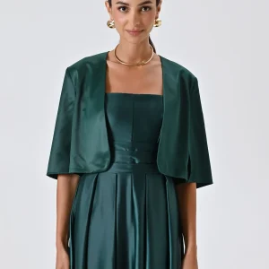 Coprispalle in Raso Verde